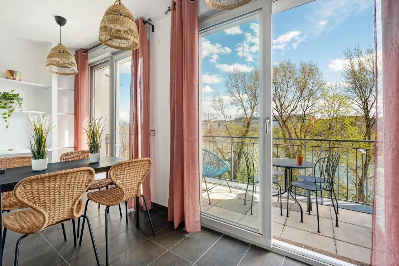 Lyon Cite- Appartement Vue Rhone Terrasse-Caluire Exterior foto